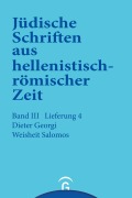 Cover-Bild zum Titel 'Weisheit Salomos' von 'Dieter Georgi'