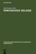 Cover-Bild zum Titel 'Phrynichos' Ekloge' von ''