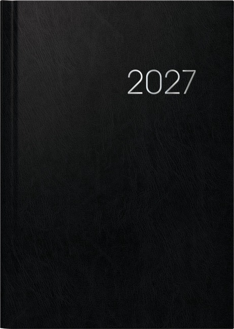 BRUNNEN 1079660907 Buchkalender Mod. 796 2027 A5, Kunststoff, schwarz - 