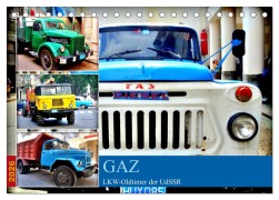 Cover-Bild zum Titel 'GAZ - LKW-Oldtimer der UdSSR (Tischkalender 2026 DIN A5 quer), CALVENDO Monatskalender' von 'Henning von Löwis of Menar'