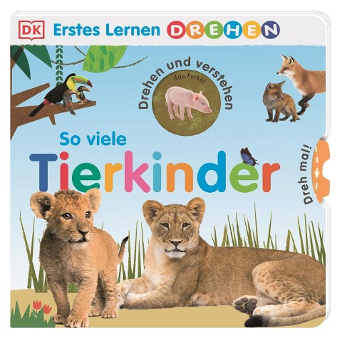 Erstes Lernen Drehen. So viele Tierkinder - 