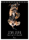 Down Under - Hunde auf der Glasplatte (Tischkalender 2024 DIN A5 hoch), CALVENDO Monatskalender - Silke Gareis