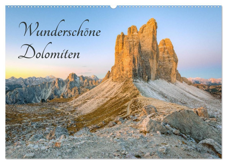Wunderschöne Dolomiten (Wandkalender 2026 DIN A2 quer), CALVENDO Monatskalender - Michael Valjak