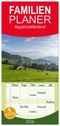 Cover-Bild zum Titel 'Familienplaner 2026 - Appenzellerland mit 5 Spalten (Wandkalender, 21 x 45 cm) CALVENDO' von 'Conny Pokorny'