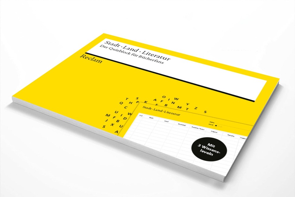 Stadt · Land · Literatur. Der Quizblock für Bücherfans - 