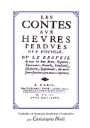 Cover-Bild zum Titel 'Les Contes aux Heures Perdues' von 'Antoine Le Métel D'Ouville (Sieur)'