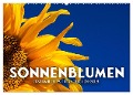 Sonnenblumen - Erstrahlen im freundlichen Gelb. (Wandkalender 2024 DIN A2 quer), CALVENDO Monatskalender - Sf Sf