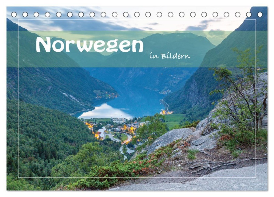 Norwegen in Bildern (Tischkalender 2026 DIN A5 quer), CALVENDO Monatskalender - Heiko Zahn
