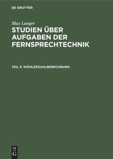 Wählerzahlberechnung - Max Langer