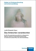 Das Antworten verantworten - Judith Elisabeth Küper