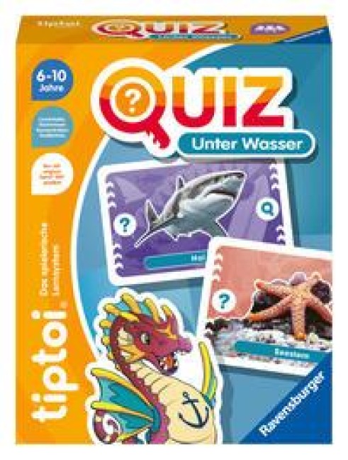 Ravensburger tiptoi 00192 Quiz Unter Wasser, Quizspiel für Kinder ab 6 Jahren, für 1-4 Spieler - 