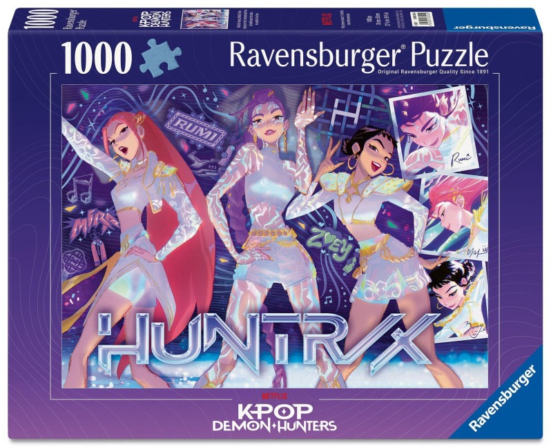 Erwachsenenpuzzle 1000 Teile - KPop Demon Hunters - Battle for Hearts, Minds & Fans - 