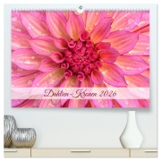 Dahlien-Kronen (hochwertiger Premium Wandkalender 2026 DIN A2 quer), Kunstdruck in Hochglanz - Rainer Plett