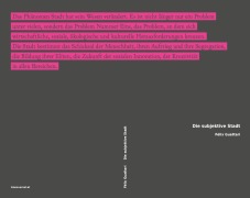 Cover-Bild zum Titel 'Die subjektive Stadt' von 'Félix Guattari'