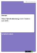 Cover-Bild zum Titel 'Wasserhärtebestimmung durch Titration mit EDTA' von ''
