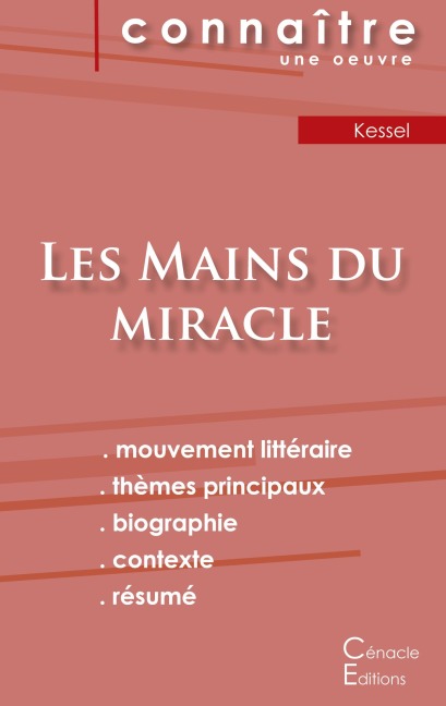 Fiche de lecture Les Mains du miracle de Joseph Kessel (analyse littéraire de référence et résumé complet) - Joseph Kessel