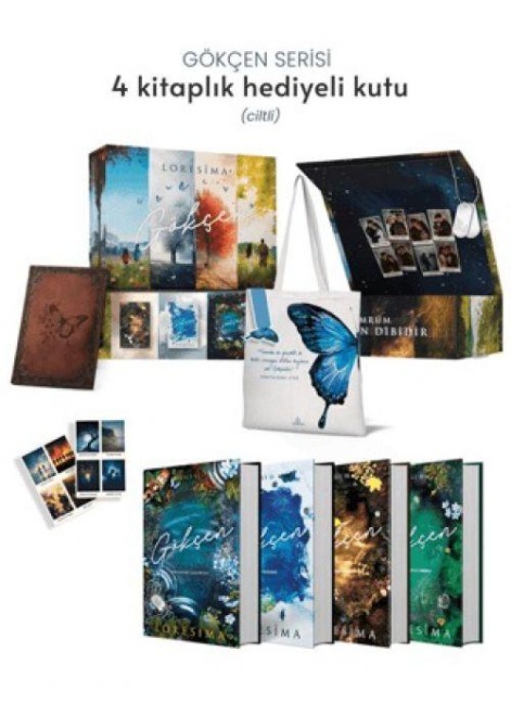 Gökcen Serisi - Hediyeli Kutulu Set, Ciltli - 4 Kitap Takim - Loresima