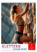 Cover-Bild zum Titel 'Klettern - cooler Sport (Tischkalender 2027 DIN A5 hoch), CALVENDO Monatskalender' von 'Peter Roder'