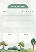 Cover-Bild zum Titel 'Green Cute Landscape Daily Planner' von 'Indira Srivatsa'