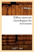 Cover-Bild zum Titel 'Tableau-Memento Chronologique Des Événements' von 'C. Romagny'