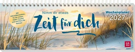 Cover-Bild zum Titel 'Tischkalender 2027 quer: Nimm dir etwas Zeit für dich' von ''