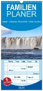 Familienplaner 2025 - Island - Gletscher, Wasserfälle, Heiße Quellen mit 5 Spalten (Wandkalender, 21 x 45 cm) CALVENDO - Hans Seidl