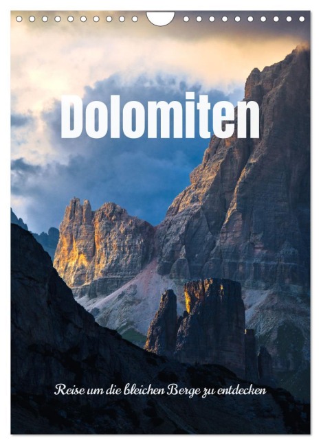 Dolomiten - Reise um die bleichen Berge zu entdecken (Wandkalender 2026 DIN A4 hoch), CALVENDO Monatskalender - Matteo Colombo