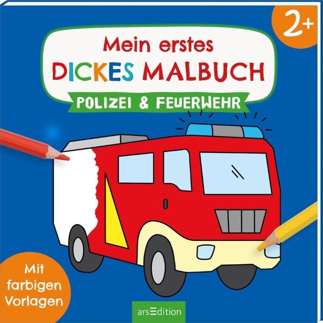 Mein erstes dickes Malbuch ab 2 - Polizei & Feuerwehr - 
