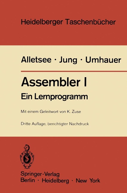 Assembler I - Rainer Alletsee, Horst Jung, Gerd F. Umhauer