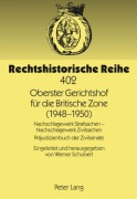 Cover-Bild zum Titel 'Oberster Gerichtshof für die Britische Zone (1948-1950)' von ''