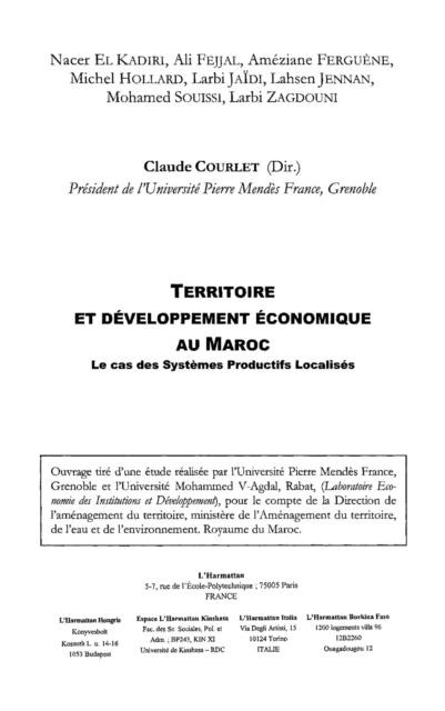 Territoire et developpement economique a - Courlet Claude