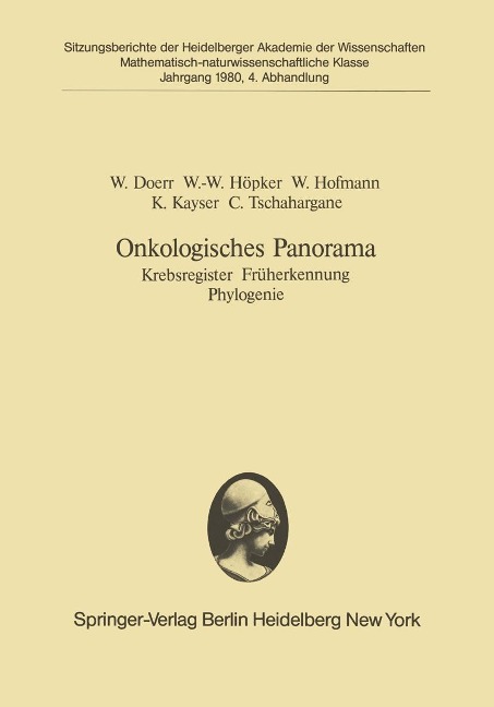 Onkologisches Panorama - W. Doerr, W. -W. Höpker, Werner Hofmann, K. Kayser, C. Tschahargane