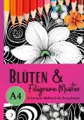 Cover-Bild zum Titel 'Schwarzes Malbuch für Erwachsene "Blüten & Filigrane Muster"' von 'Lucy¿s Schwarze Malbücher'