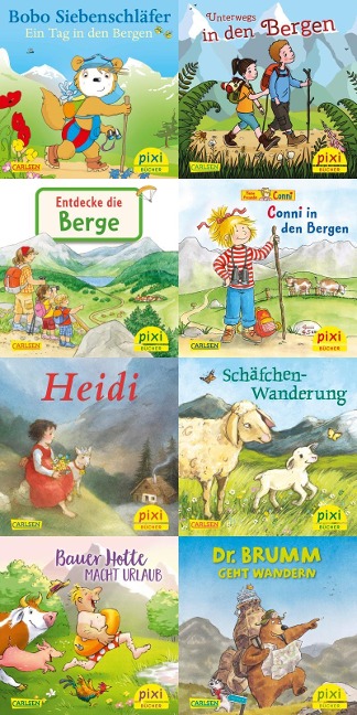 Pixi-8er-Set 301: Mit Pixi in den Bergen (8x1 Exemplar) - diverse