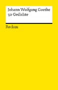 Cover-Bild zum Titel '50 Gedichte' von 'Johann Wolfgang Goethe'