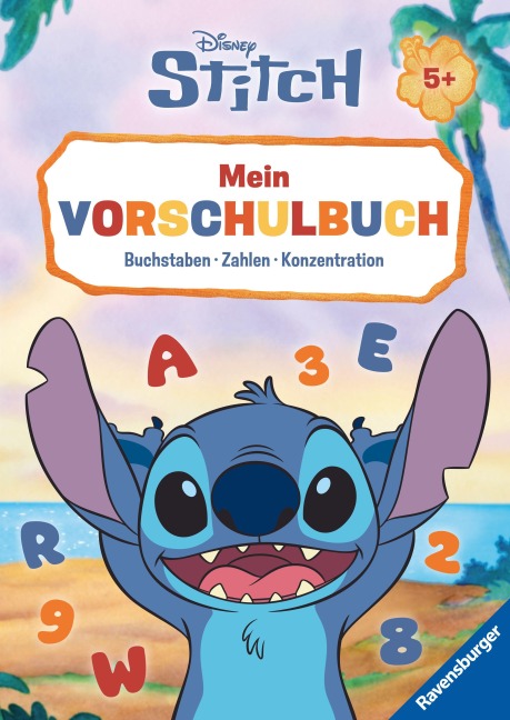 Disney Stitch - Mein Vorschulbuch: Buchstaben, Zahlen, Konzentration - Stefanie Hahn