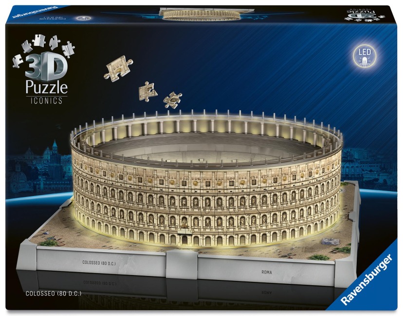 3D Puzzle Iconics: Kolosseum Rom - mit Licht - 