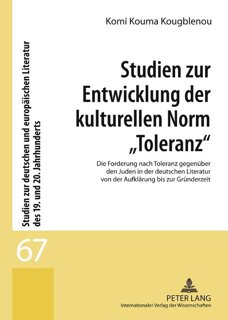 Studien zur Entwicklung der kulturellen Norm 'Toleranz' - Komi Kouma Kougblenou