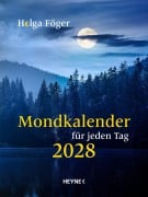 Cover-Bild zum Titel 'Mondkalender für jeden Tag 2028' von 'Helga Föger'