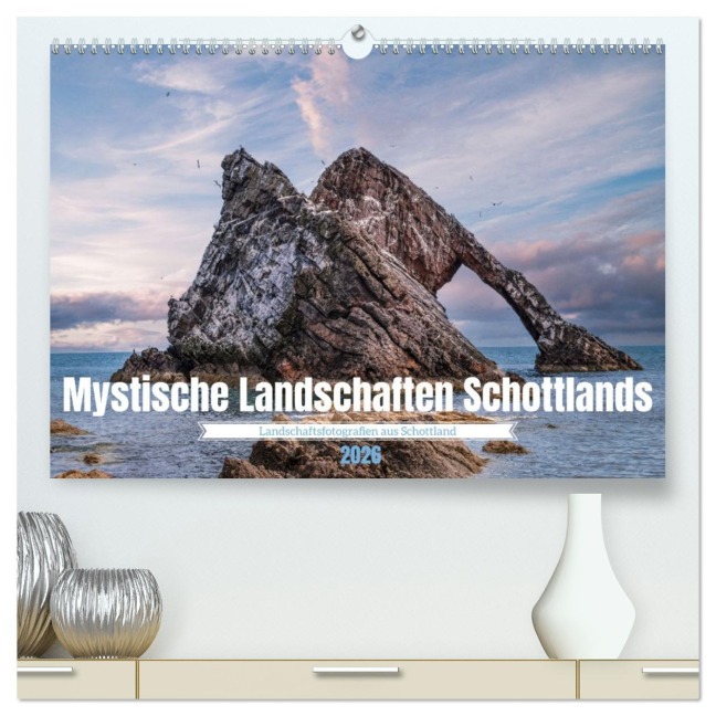 Mystische Landschaften Schottlands (hochwertiger Premium Wandkalender 2026 DIN A2 quer), Kunstdruck in Hochglanz - Mario Koch Fotografie