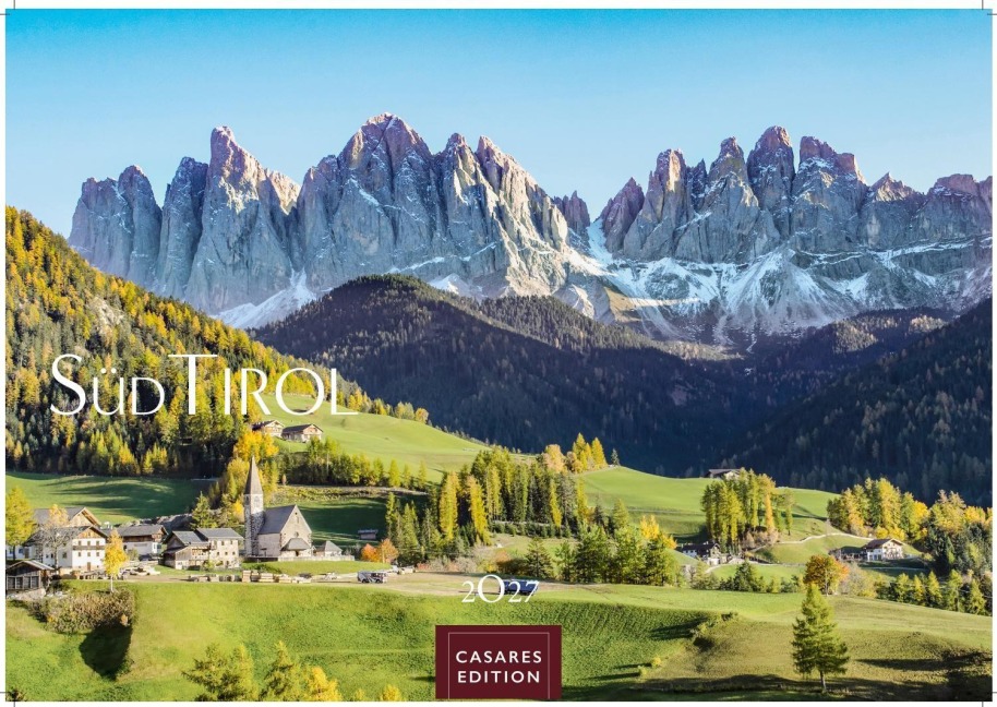 Südtirol Kalender 2027 - Wandkalender | Fotokalender Italien 24x35cm - 12 eindrucksvolle Fotografien aus Südtirol - 