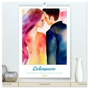 Cover-Bild zum Titel 'Liebespaare 2026. Zweisamkeit und Zärtlichkeit in romantischen Aquarellen (hochwertiger Premium Wandkalender 2026 DIN A2 hoch), Kunstdruck in Hochglanz' von 'Steffani Lehmann'