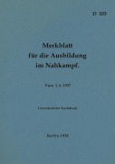 Cover-Bild zum Titel 'D 103 Merkblatt für die Ausbildung im Nahkampf' von ''