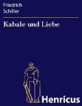 Cover-Bild zum Titel 'Kabale und Liebe' von 'Friedrich Schiller'