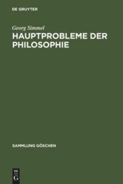 Hauptprobleme der Philosophie - Georg Simmel