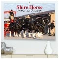 Shire Horse ¿ Prunkvolle Giganten (hochwertiger Premium Wandkalender 2024 DIN A2 quer), Kunstdruck in Hochglanz - Elisabeth Stanzer