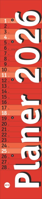 Langplaner mini, rot 2026 - 