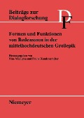 Formen und Funktionen von Redeszenen in der mittelhochdeutschen Großepik - 