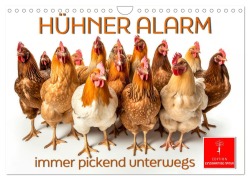 Cover-Bild zum Titel 'Hühner Alarm (Wandkalender 2026 DIN A4 quer), CALVENDO Monatskalender' von 'Peter Roder'