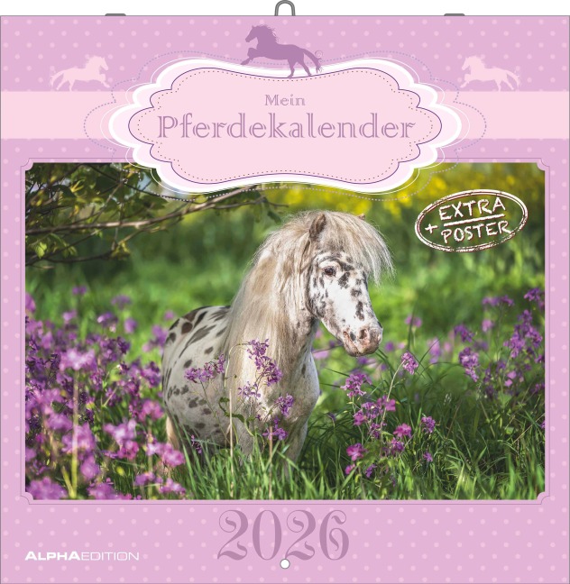 Mein Pferdekalender 2026 - Broschürenkalender 30x30 cm (30x60 geöffnet) - Kalender mit Platz für Notizen - Bildkalender - Wandplaner - Wandkalender - 